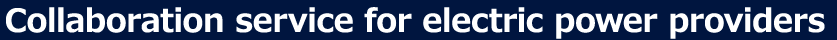 Collaboration service for electric power providers launched four months after the contest